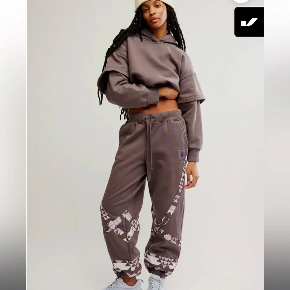 Free People SNOW FLOW HOODIE NWT size Large color driftwood - Picture 2 of 12